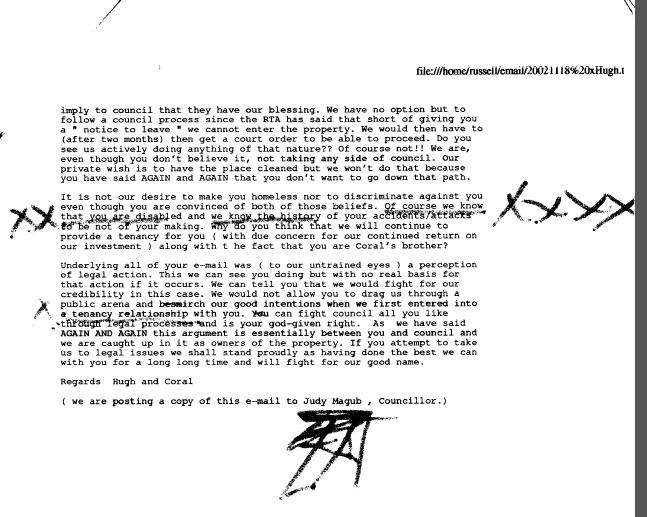 http://haigreport.com/DocumentaryEvidence/20011118EmailHughMcVeanToConMeCopyJudyMagubToPlantFalseImpressionThatHughMcVeanIsGoodAdmitsKnowsMyDisabilityB_cr01.jpg